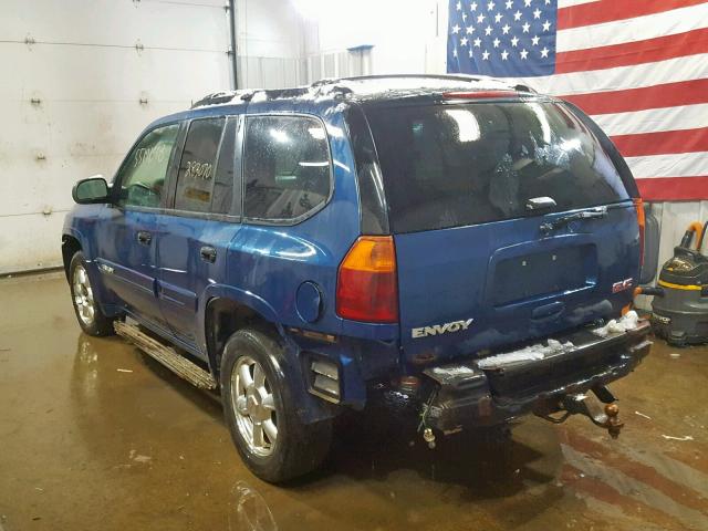 1GKDT13S152215821 - 2005 GMC ENVOY BLUE photo 3