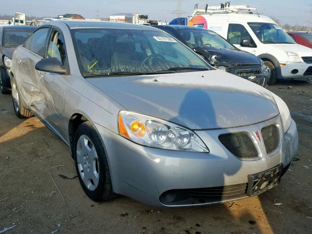 1G2ZF58B674104234 - 2007 PONTIAC G6 VALUE L SILVER photo 1