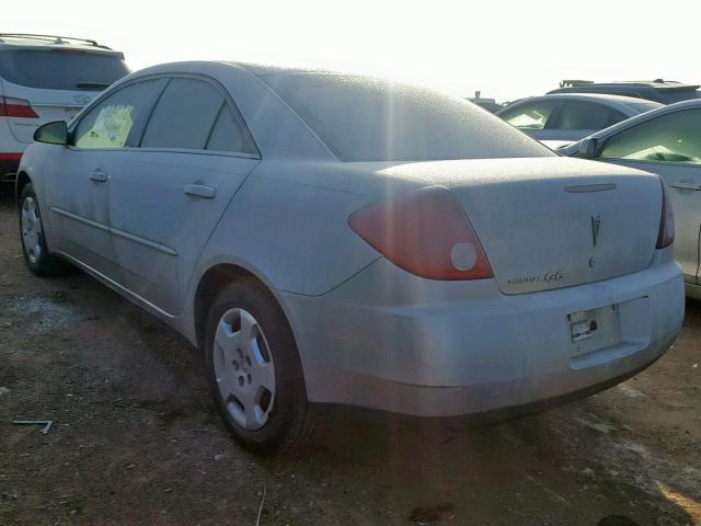 1G2ZF58B674104234 - 2007 PONTIAC G6 VALUE L SILVER photo 3