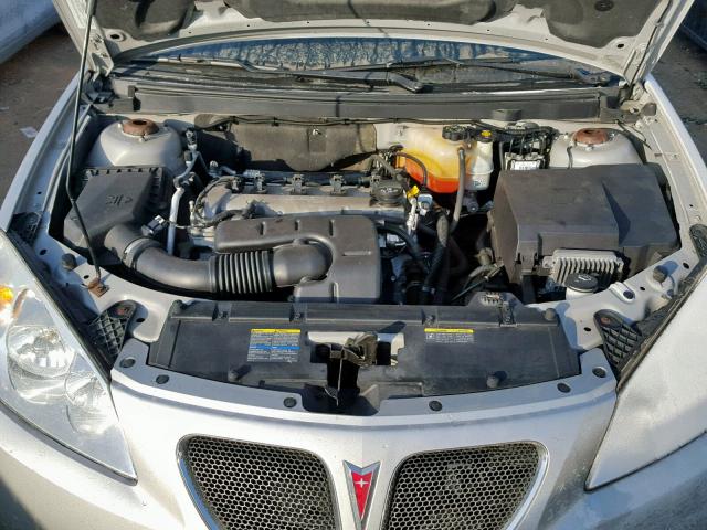 1G2ZF58B674104234 - 2007 PONTIAC G6 VALUE L SILVER photo 7