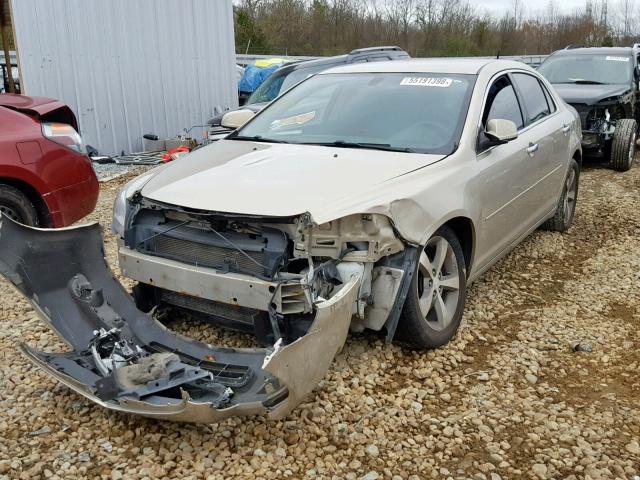 1G1ZC5EU3CF308748 - 2012 CHEVROLET MALIBU 1LT GOLD photo 2