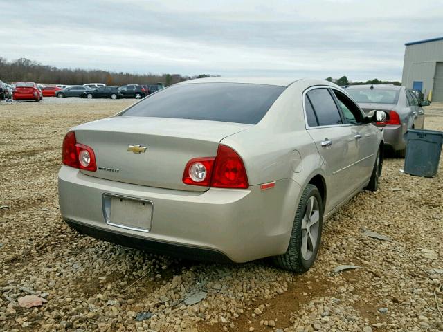 1G1ZC5EU3CF308748 - 2012 CHEVROLET MALIBU 1LT GOLD photo 4