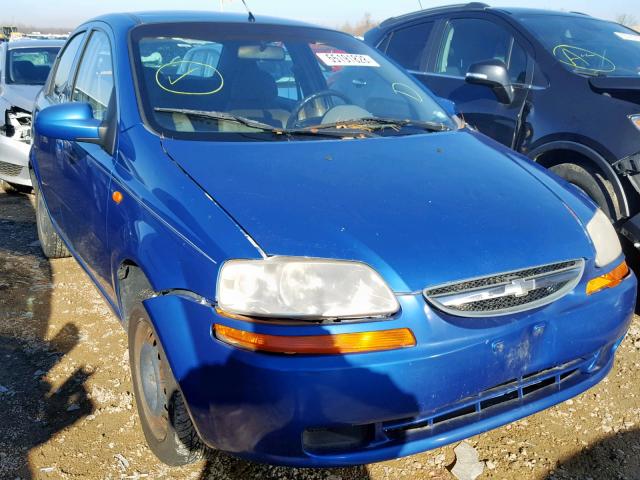 KL1TD52644B225300 - 2004 CHEVROLET AVEO BLUE photo 1