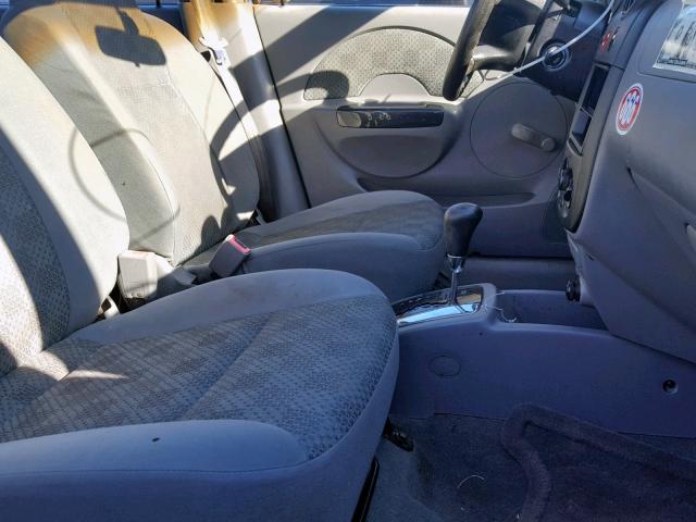 KL1TD52644B225300 - 2004 CHEVROLET AVEO BLUE photo 5