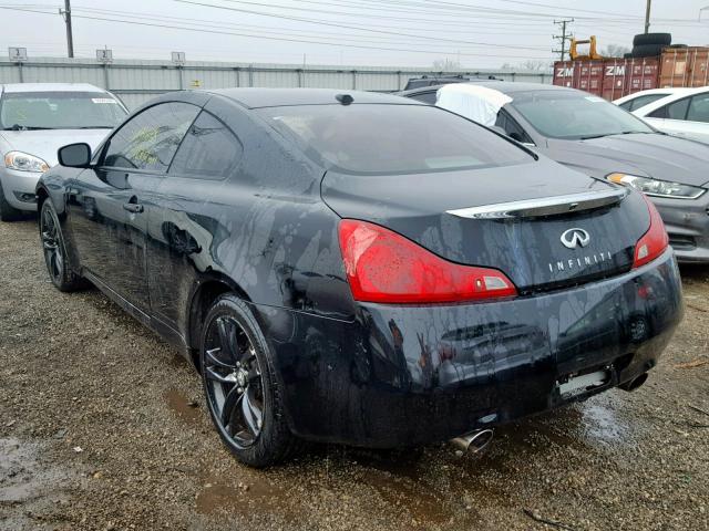 JNKCV64F89M652613 - 2009 INFINITI G37 BLACK photo 3