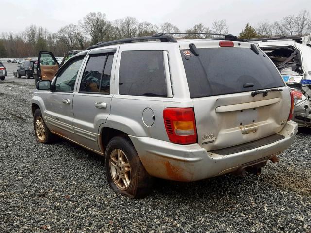 1J4GW58J63C565311 - 2003 JEEP GRAND CHER GRAY photo 3