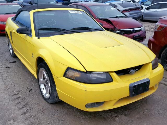 1FAFP46V81F248775 - 2001 FORD MUSTANG CO YELLOW photo 1