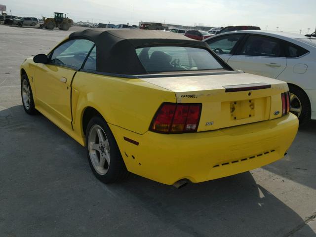 1FAFP46V81F248775 - 2001 FORD MUSTANG CO YELLOW photo 3