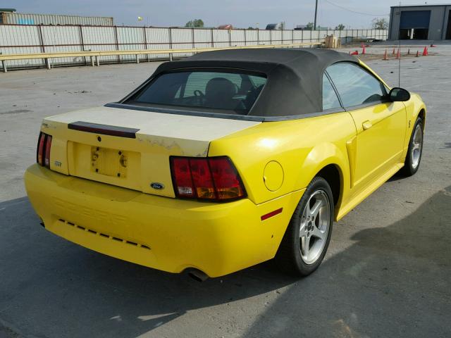 1FAFP46V81F248775 - 2001 FORD MUSTANG CO YELLOW photo 4