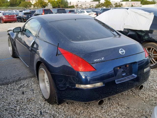 JN1BZ34D97M503187 - 2007 NISSAN 350Z COUPE BLUE photo 3