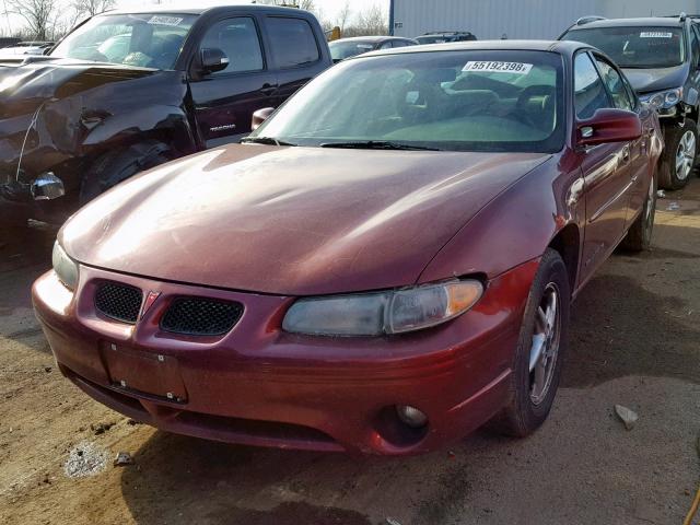 1G2WK52J82F273957 - 2002 PONTIAC GRAND PRIX მუქწითელი ფოტო 2