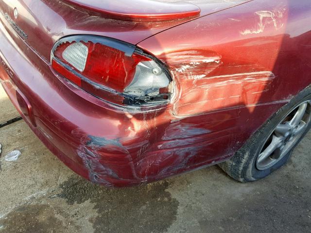 1G2WK52J82F273957 - 2002 PONTIAC GRAND PRIX მუქწითელი ფოტო 9