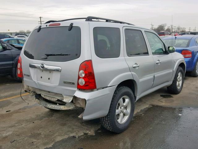 4F2CZ96125KM25173 - 2005 MAZDA TRIBUTE S SILVER photo 4