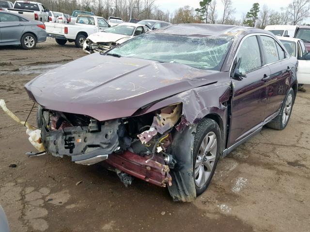 1FAHP2EW0BG149354 - 2011 FORD TAURUS SEL BURGUNDY photo 2