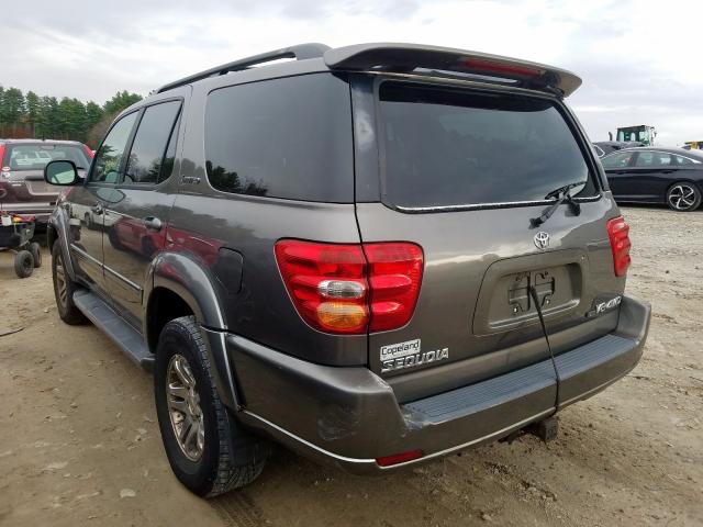 5TDBT48A43S203639 - 2003 TOYOTA SEQUOIA LI GRAY photo 3