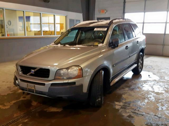 YV1CZ91H541050673 - 2004 VOLVO XC90 T6 SILVER photo 2