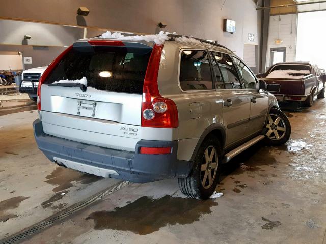 YV1CZ91H541050673 - 2004 VOLVO XC90 T6 SILVER photo 4