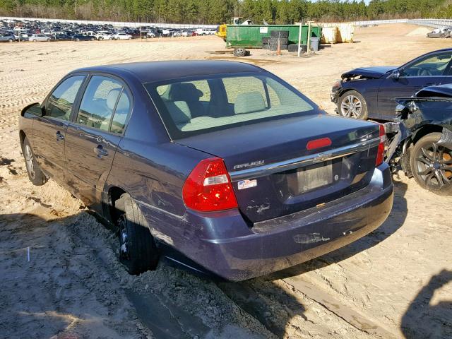 1G1ZS51F96F298452 - 2006 CHEVROLET MALIBU LS ნაცრისფერი ფოტო 3
