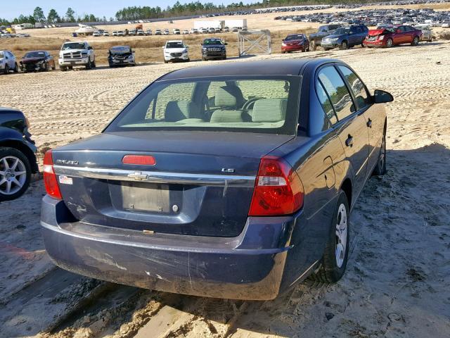 1G1ZS51F96F298452 - 2006 CHEVROLET MALIBU LS ნაცრისფერი ფოტო 4