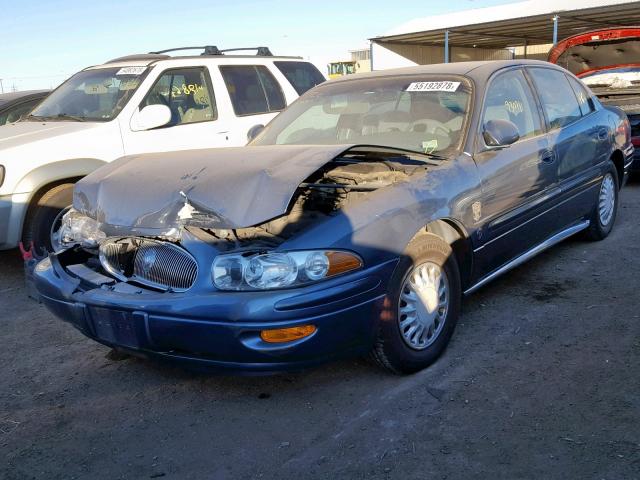 1G4HP54K424198810 - 2002 BUICK LESABRE CU BLUE photo 2