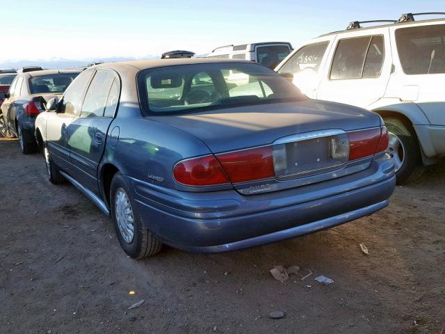 1G4HP54K424198810 - 2002 BUICK LESABRE CU BLUE photo 3