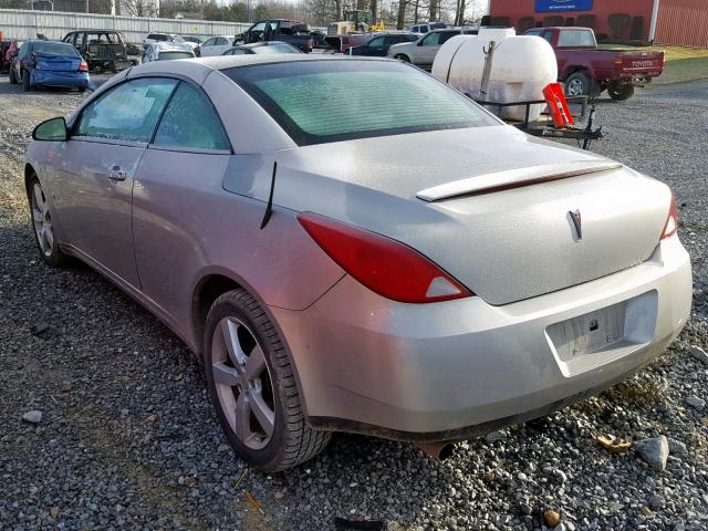 1G2ZH35N374173086 - 2007 PONTIAC G6 GT SILVER photo 3