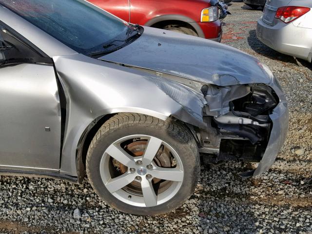 1G2ZH35N374173086 - 2007 PONTIAC G6 GT SILVER photo 9