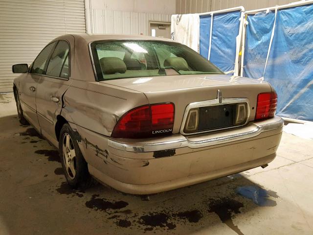 1LNHM87AXYY920893 - 2000 LINCOLN LS GOLD photo 3