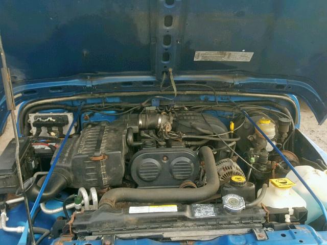 1J4FA29183P324382 - 2003 JEEP WRANGLER / BLUE photo 7