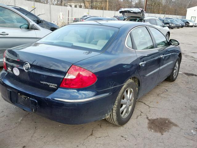 2G4WD582081142782 - 2008 BUICK LACROSSE C BLUE photo 4