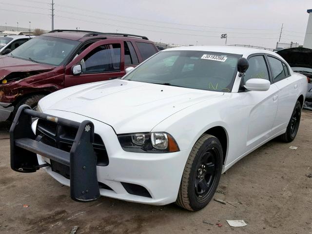 2B3CL1CT4BH600357 - 2011 DODGE CHARGER PO WHITE photo 2