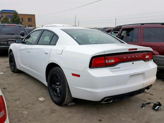 2B3CL1CT4BH600357 - 2011 DODGE CHARGER PO WHITE photo 3