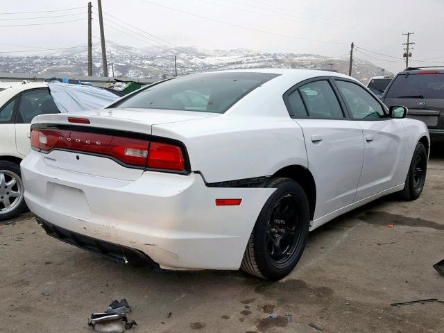 2B3CL1CT4BH600357 - 2011 DODGE CHARGER PO WHITE photo 4