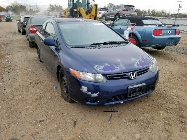 2HGFG11677H553766 - 2007 HONDA CIVIC LX BLUE photo 1