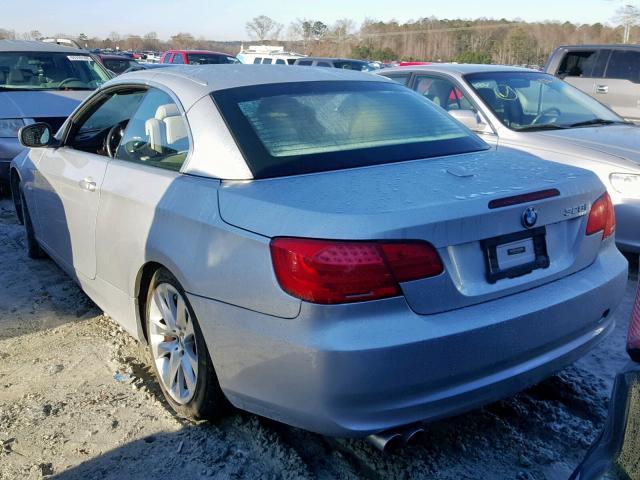 WBADW7C56CE730645 - 2012 BMW 328 I SULE SILVER photo 3