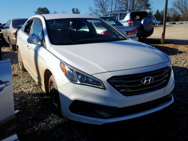 5NPE34AF6FH112028 - 2015 HYUNDAI SONATA SPO WHITE photo 1