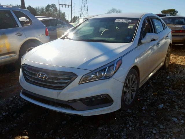 5NPE34AF6FH112028 - 2015 HYUNDAI SONATA SPO WHITE photo 2