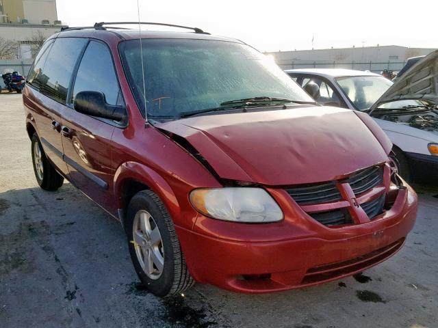 1D4GP45R96B609564 - 2006 DODGE CARAVAN SX MAROON photo 1