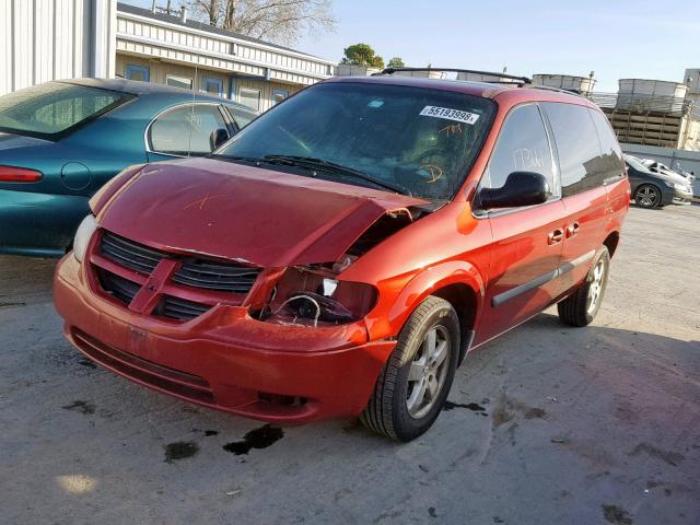 1D4GP45R96B609564 - 2006 DODGE CARAVAN SX MAROON photo 2