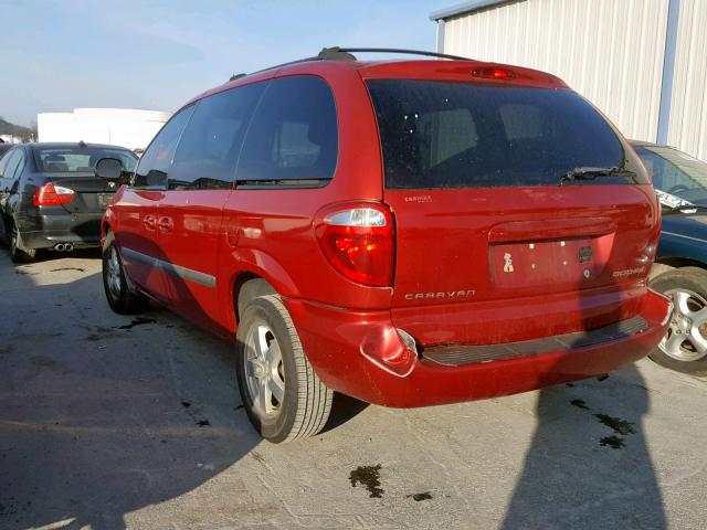 1D4GP45R96B609564 - 2006 DODGE CARAVAN SX MAROON photo 3