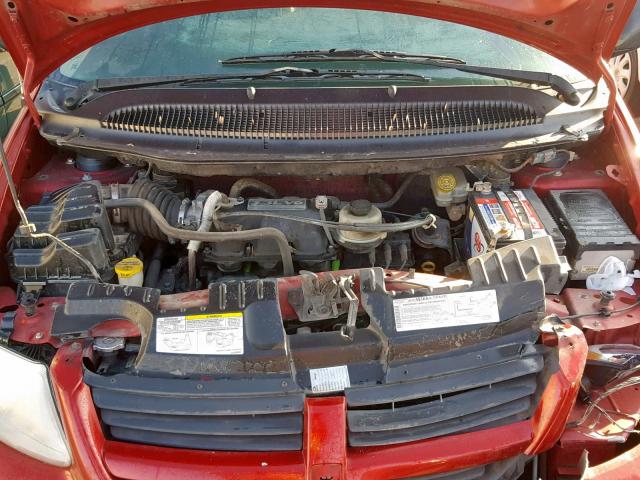 1D4GP45R96B609564 - 2006 DODGE CARAVAN SX MAROON photo 7