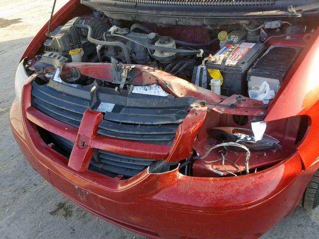 1D4GP45R96B609564 - 2006 DODGE CARAVAN SX MAROON photo 9