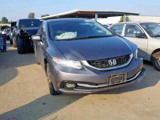 19XFB2F9XFE207808 - 2015 HONDA CIVIC EXL GRAY photo 1