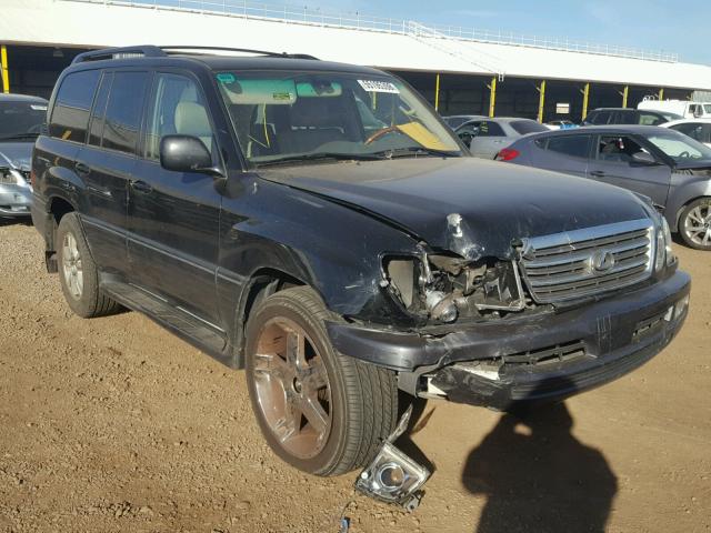 JTJHT00WX53551053 - 2005 LEXUS LX 470 BLACK photo 1