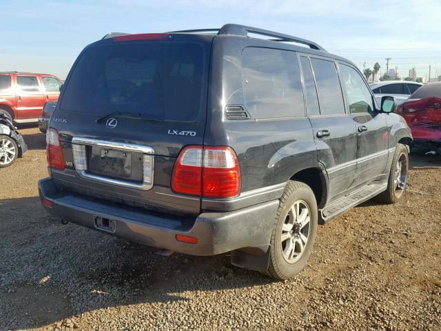 JTJHT00WX53551053 - 2005 LEXUS LX 470 BLACK photo 4