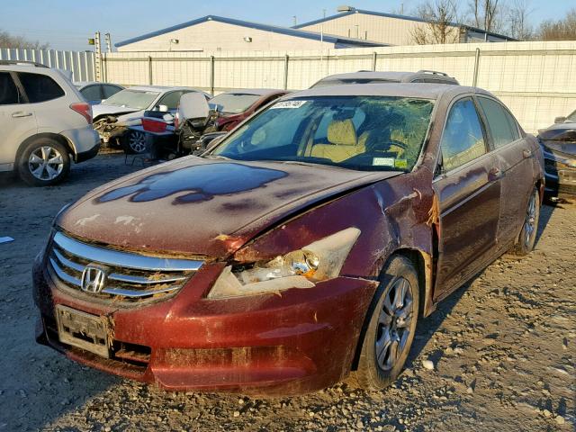 1HGCP2F40CA221645 - 2012 HONDA ACCORD LXP BURGUNDY photo 2