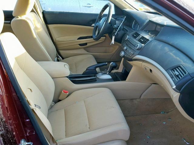 1HGCP2F40CA221645 - 2012 HONDA ACCORD LXP BURGUNDY photo 5