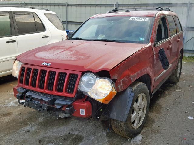 1J4PR4GK3AC135342 - 2010 JEEP GRAND CHER RED photo 2