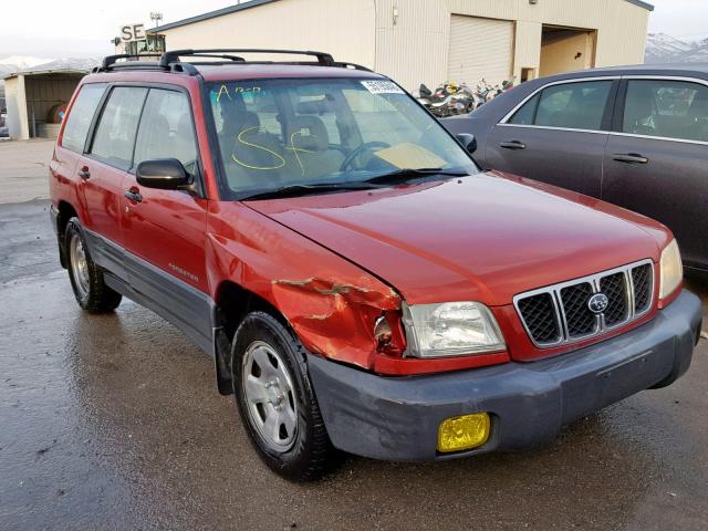 JF1SF63502G738205 - 2002 SUBARU FORESTER L BURGUNDY photo 1