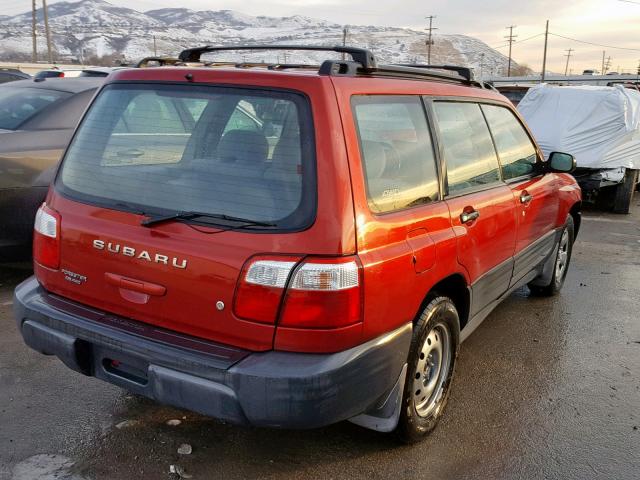 JF1SF63502G738205 - 2002 SUBARU FORESTER L BURGUNDY photo 4